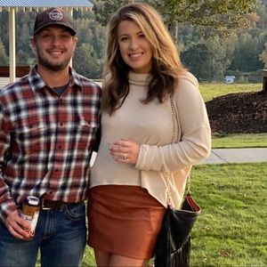 Show me your Mumu cowl neck ribbed sweater